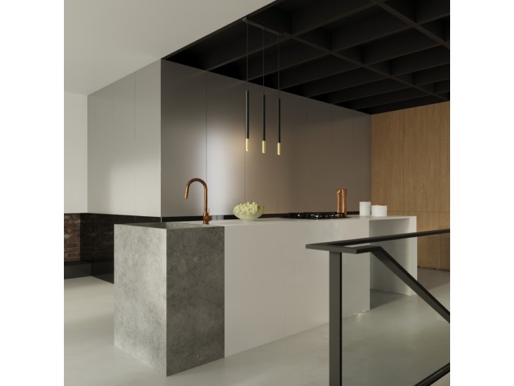 Mozaica 1 fekete/arany függőlámpa