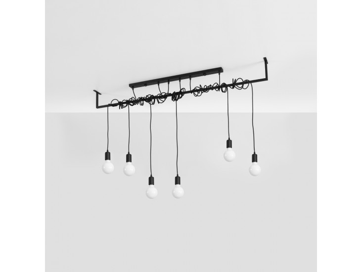 Salamanca 6 fekete csillár