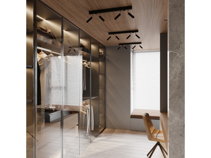 Eyetech 6 fekete mennyezeti lámpa