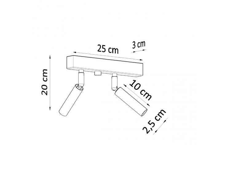 Eyetech 2 fehér mennyezeti lámpa