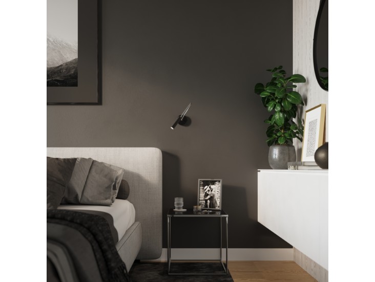 Axil fekete fali lámpa