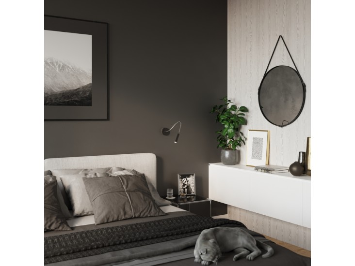 Axil fekete fali lámpa