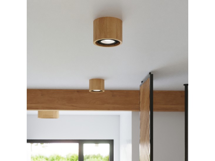 Basic 1 természetes fa mennyezeti lámpa