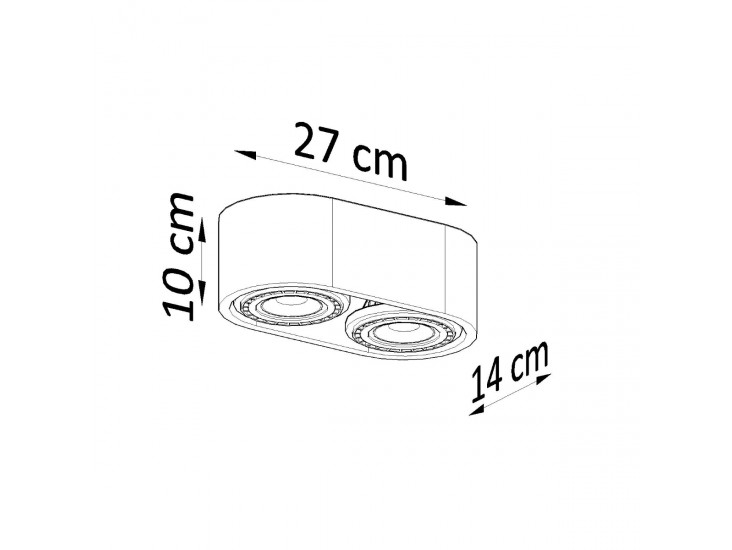Basic 2 természetes fa mennyezeti lámpa