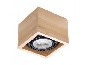 Quatro 1 természetes fa mennyezeti lámpa