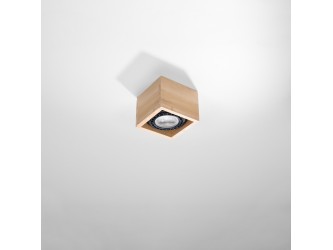 Quatro 1 természetes fa mennyezeti lámpa