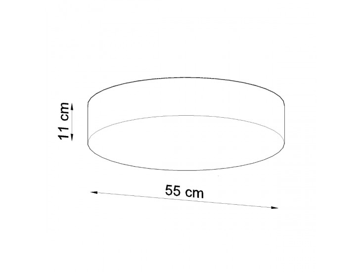 Arena 55 fekete mennyezeti lámpa