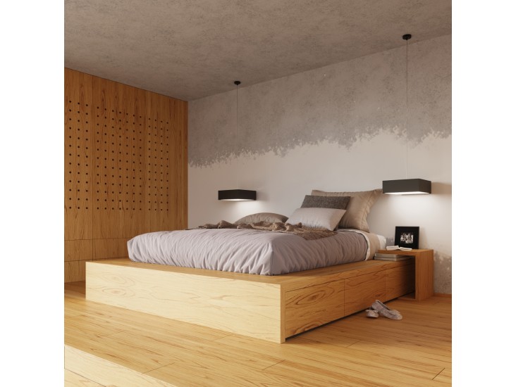 Horus 55 fekete mennyezeti lámpa