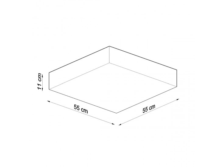 Horus 55 szürke mennyezeti lámpa