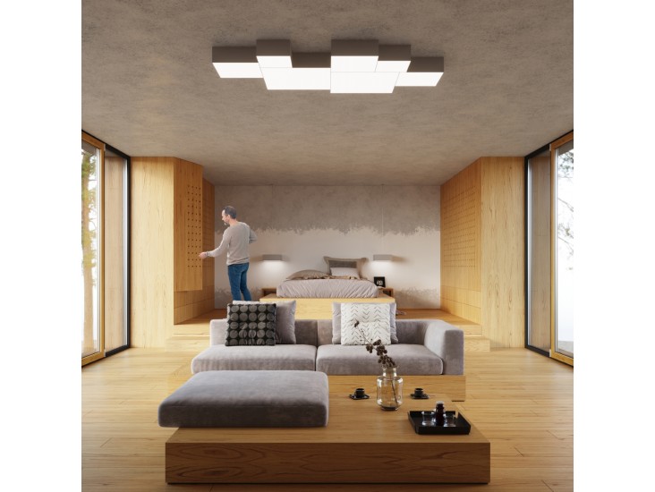 Horus 55 szürke mennyezeti lámpa