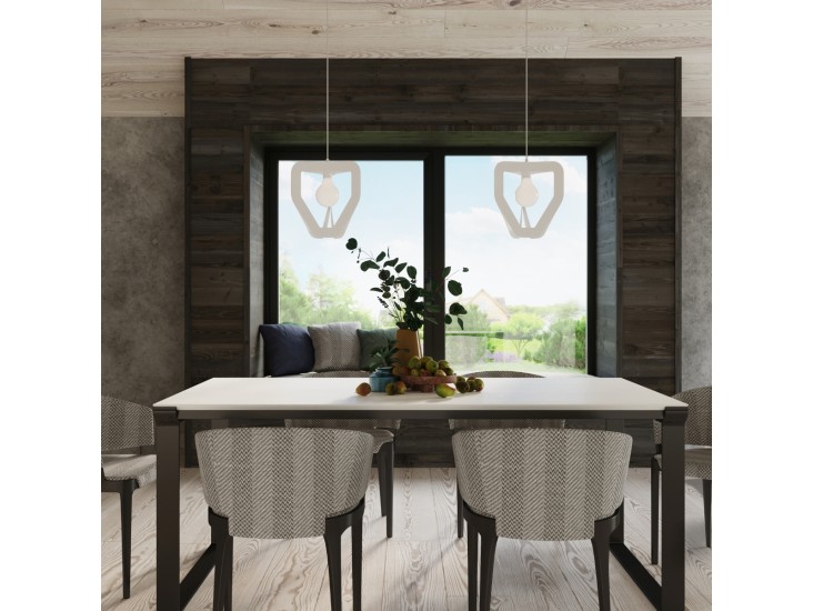 Tres fehér függőlámpa