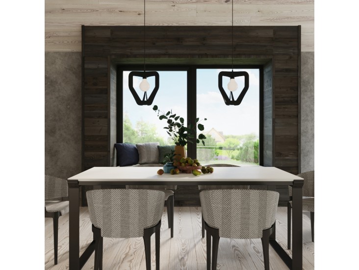 Tres fekete függőlámpa