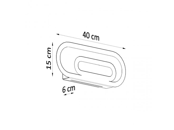 Saccon fehér fali lámpa