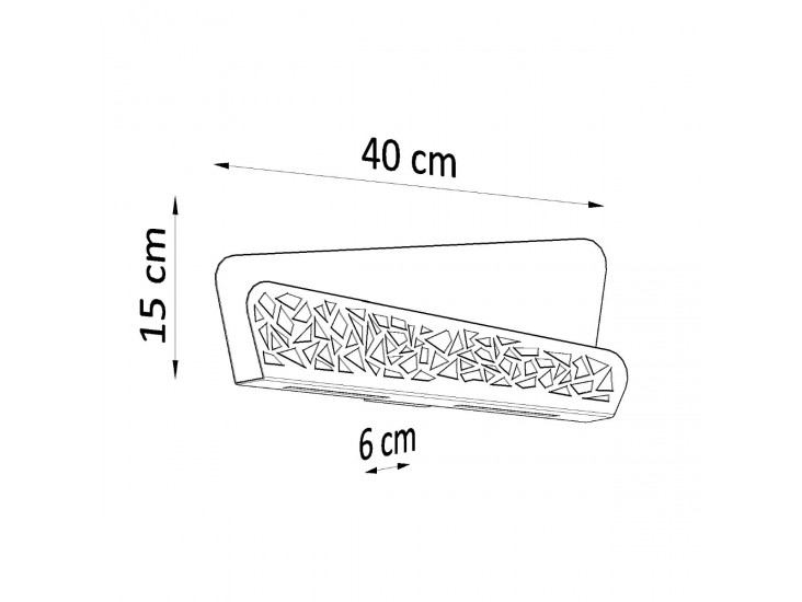 Aliza fehér fali lámpa