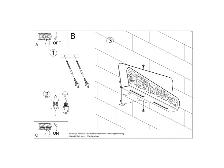 Aliza fehér fali lámpa