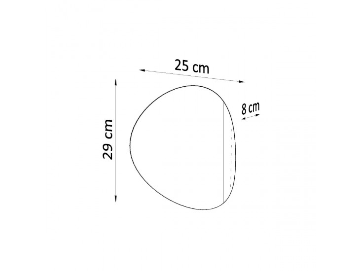 Senses fehér fali lámpa