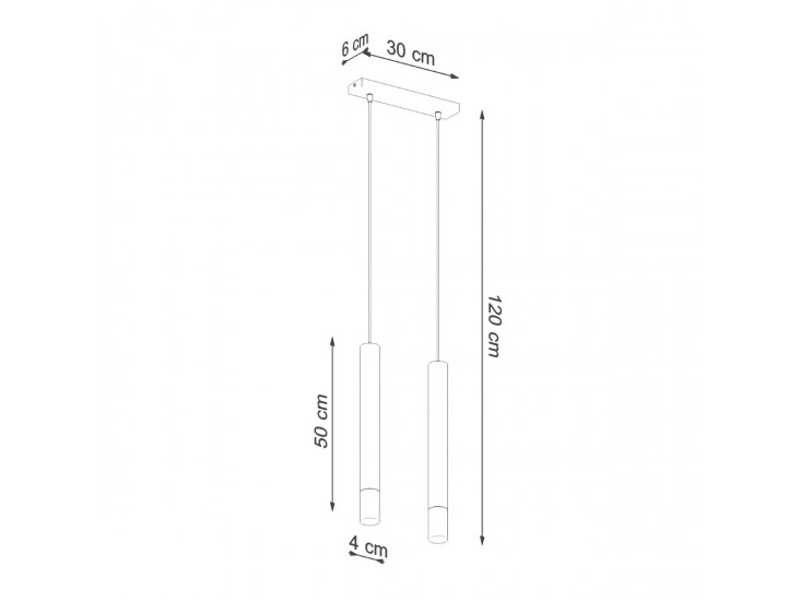 Wezyr 2 fehér függőlámpa