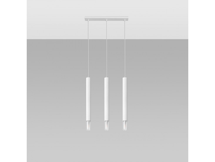 Wezyr 3 fehér függőlámpa