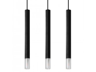 Wezyr 3 fekete függőlámpa