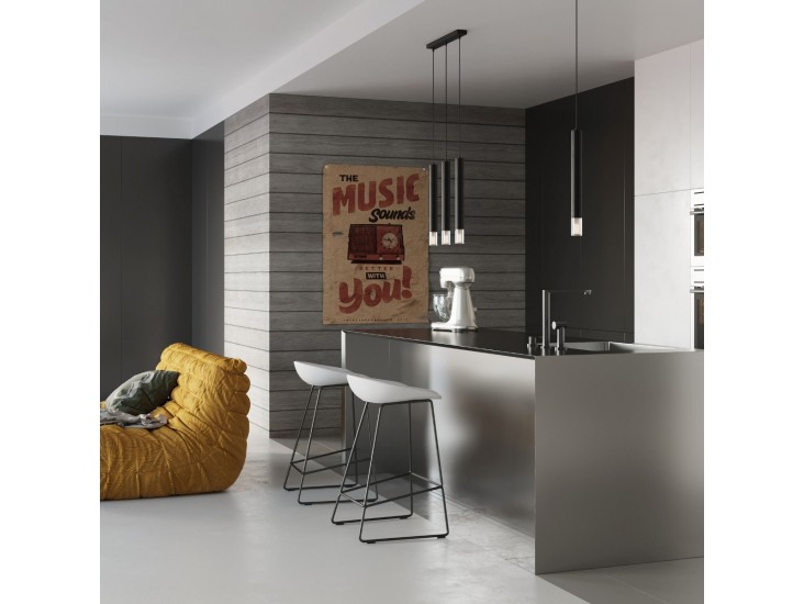 Wezyr 3 fekete függőlámpa