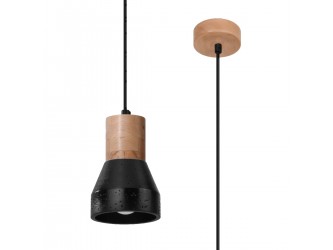 Qubic fekete függőlámpa