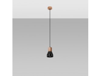 Qubic fekete függőlámpa