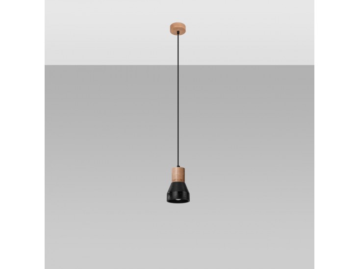 Qubic fekete függőlámpa