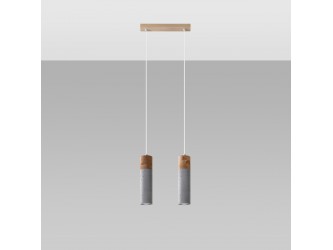 ZANE 2 szürke függőlámpa