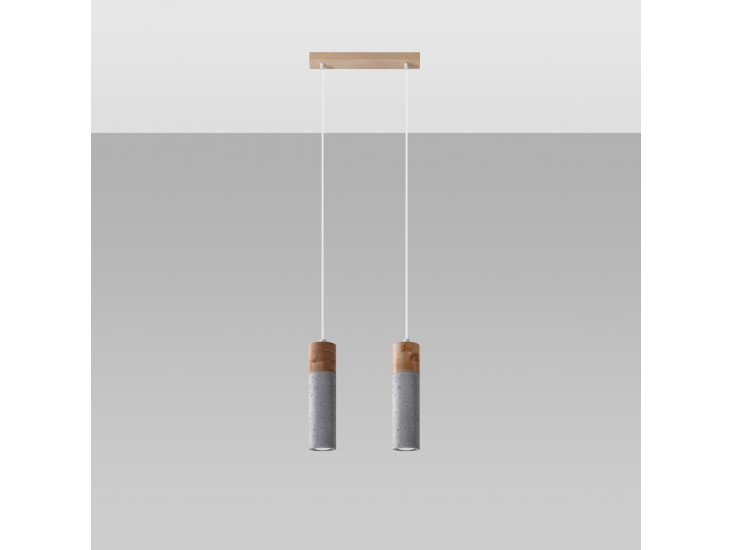 ZANE 2 szürke függőlámpa