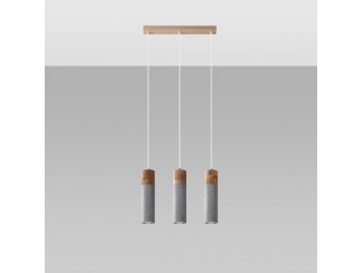 ZANE 3 szürke függőlámpa