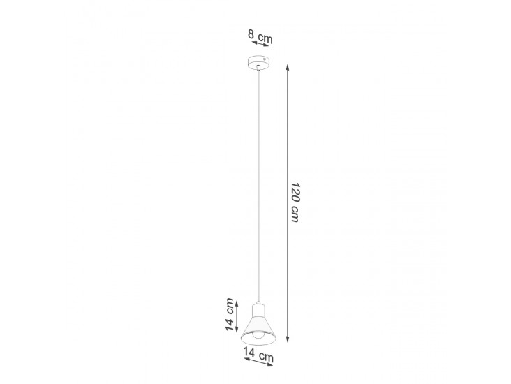 Taleja 1 fehér függőlámpa [E27]