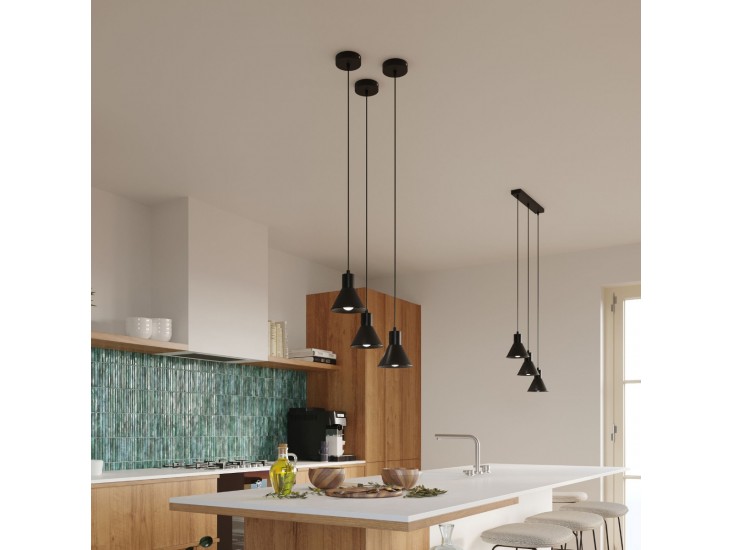 Taleja 3 fekete függőlámpa [E27]