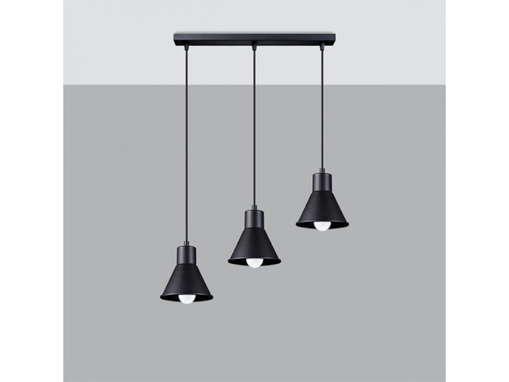 Taleja 3 fekete függőlámpa [E27]