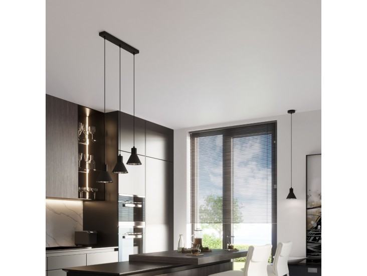 Taleja 1 fekete függőlámpa [ES111]