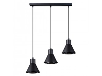 Taleja 3 fekete függőlámpa [ES111]