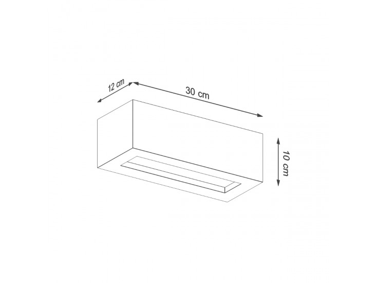Vega 30 beton fali lámpa