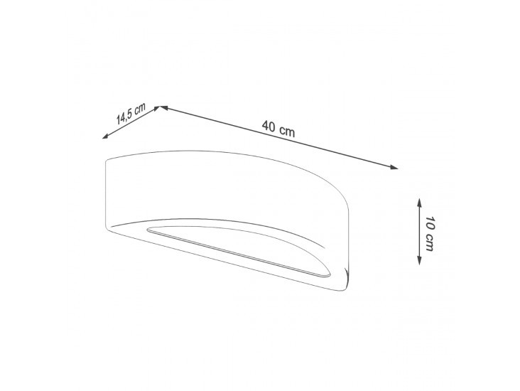 Atena beton fali lámpa