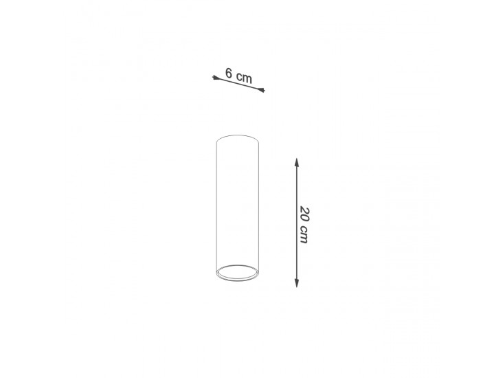 Lagos 20 fekete mennyezeti lámpa