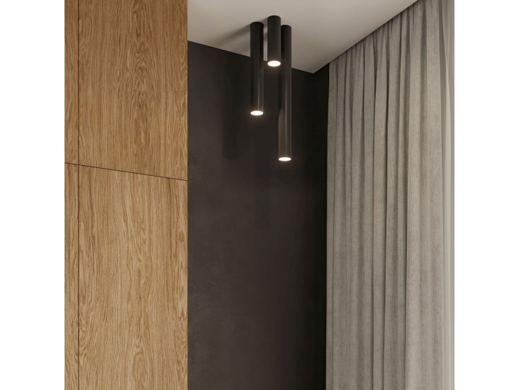 Lagos 20 fekete mennyezeti lámpa