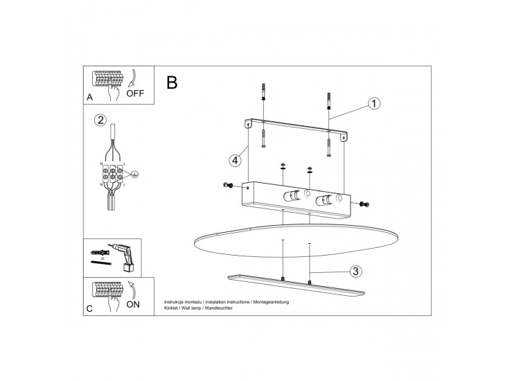 Salia mennyezeti lámpa
