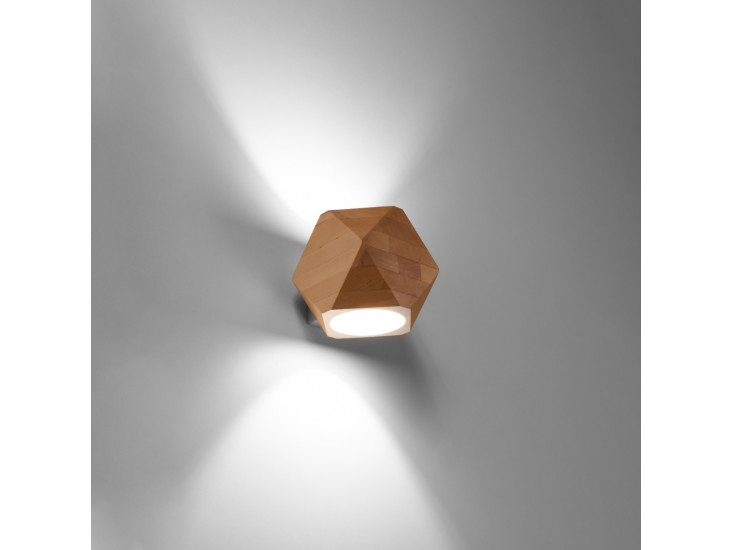 Woody természetes fa fali lámpa