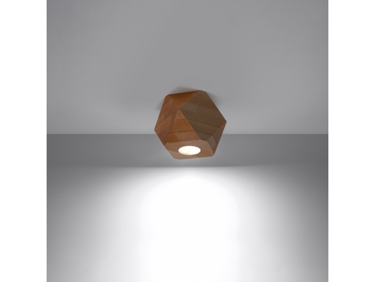 Woody 1 természetes fa mennyezeti lámpa