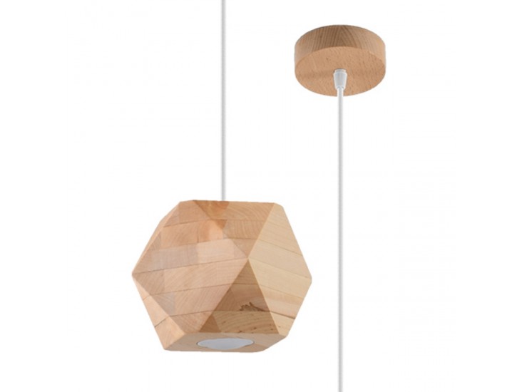 Woody természetes fa függőlámpa