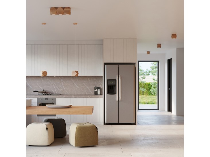 Woody természetes fa függőlámpa