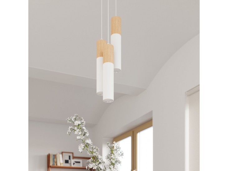 Pablo 3P függőlámpa fehér