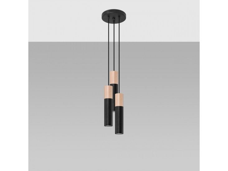 Pablo 3P függőlámpa fekete