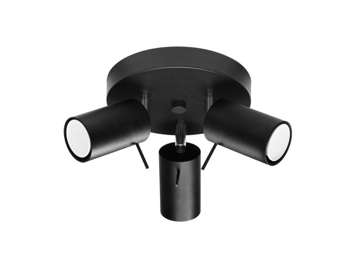 Ring 3P fekete mennyezeti lámpa