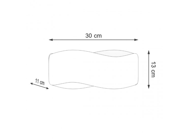 Tila 30 fehér fali lámpa