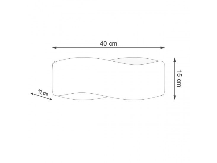 Tila 40 fehér fali lámpa