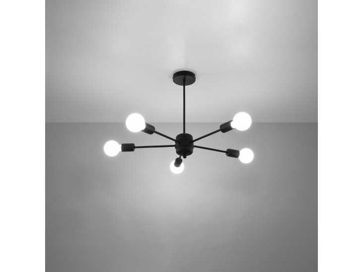 Lango 5 fekete csillár